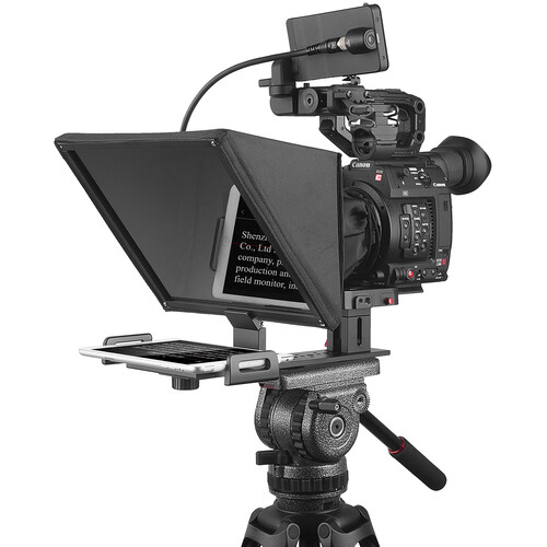 Desview T12S 12.9&quot; Portable Teleprompter for Smartphone/Tablets with Remote Control